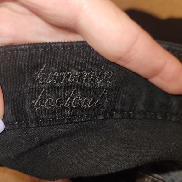 7 For All Mankind Black Kimmie Bootcut Corduroy Pants Sz 29 - Picture 5 of 5